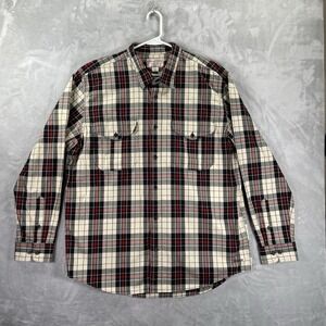 CC Filson Shirt men's XL Button Up Twill Work Flap Pockets Outdoor Plaid Cotton